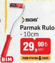 SGS PARMAK RULO - 10CM